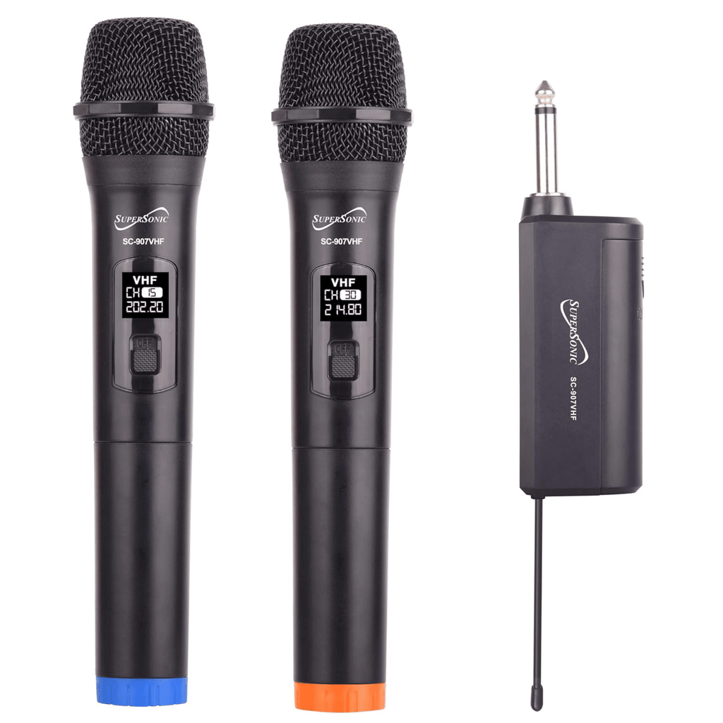 VHF Dual Fixed Channel Professional Wireless Microphone