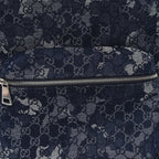 Denim Monogram Camouflage Large Backpack Blue