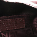 Lambskin Lax Small Tassel Shoulder Bag Dark Purple