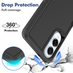 Entronix Case Compatible with Galaxy S25 Edge - Soft-Touch Dual-Layer Sleek Cover