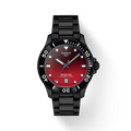 SeaStar 1000 | 40mm, Two-Tone Stainless Steel & PVD Black, Red Dial