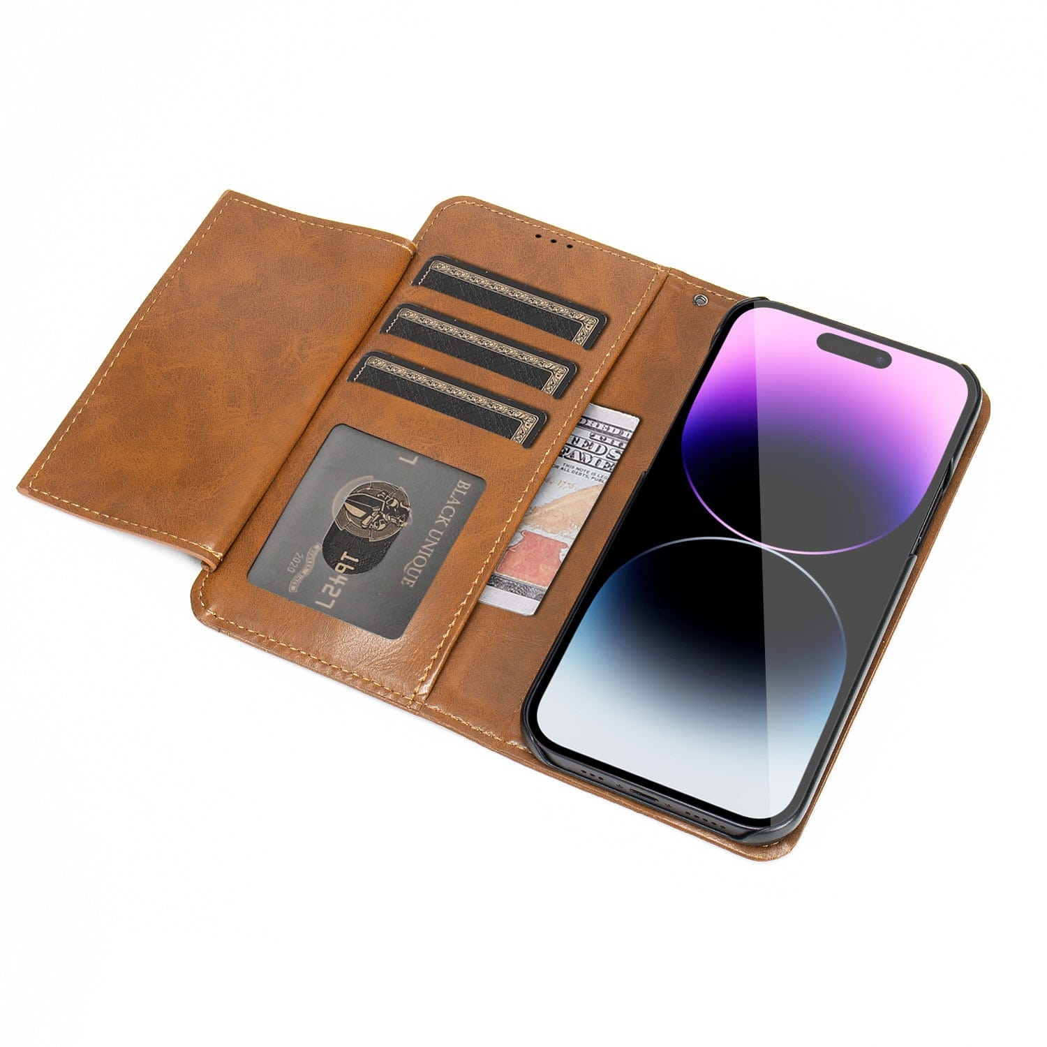 SAHARA - Indy Series Leather Wallet Case - iPhone 14 Pro Max - CP00370 CP00371