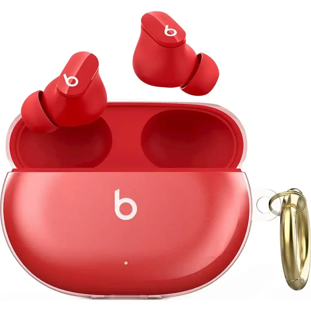 SAHARA - Hybrid Flex Case for Beats by Dr. Dre - Beats Studio Buds and Buds+ - Transparent Pink