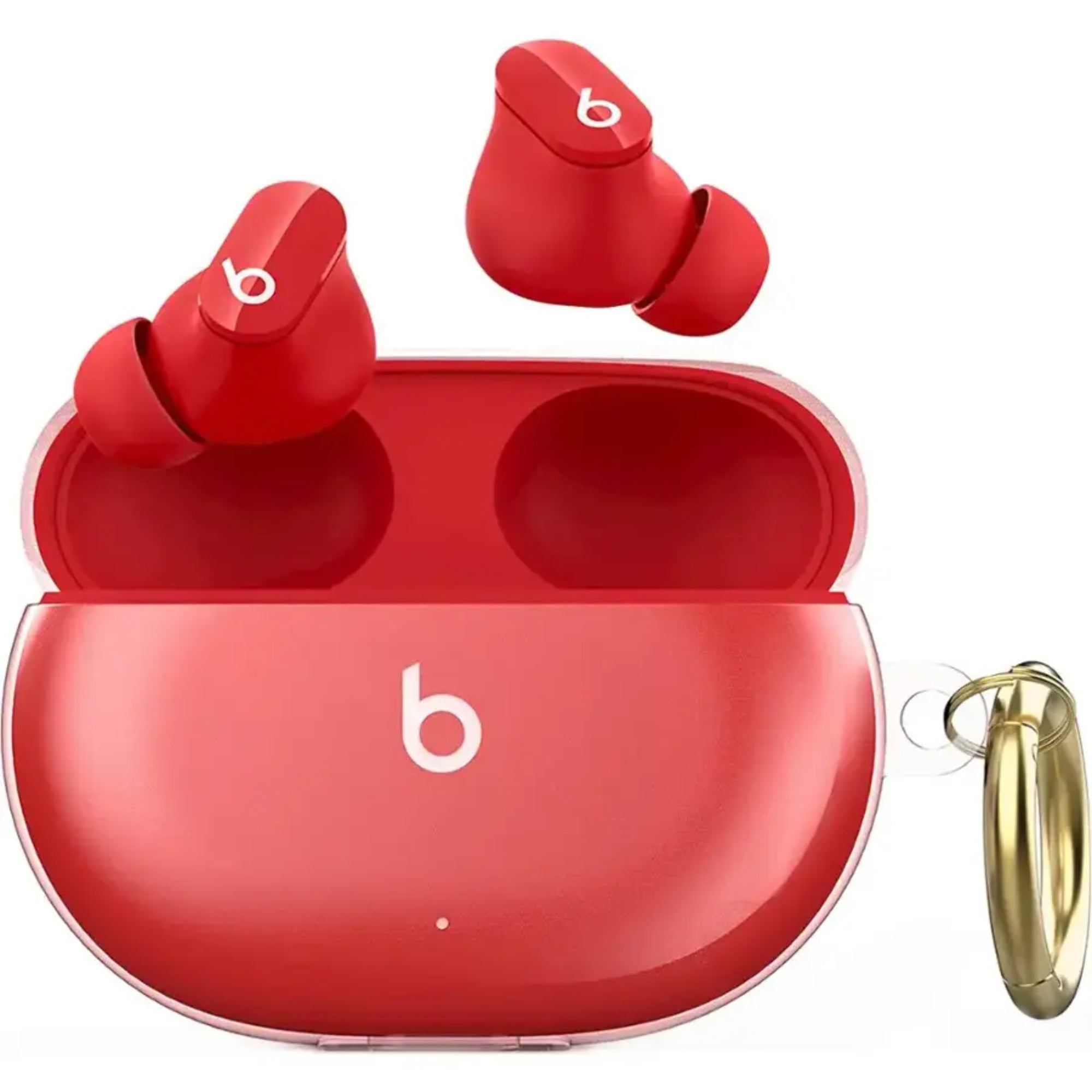 SAHARA - Hybrid Flex Case for Beats by Dr. Dre - Beats Studio Buds and Buds+ - Transparent Pink