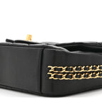 Caviar Quilted Mini CC You Flap Black