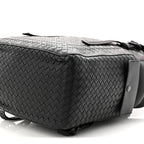 Calfskin Intrecciato Sassolungo Backpack Black Multicolor