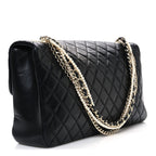 Lambskin Medium Westminster Pearl Flap Black