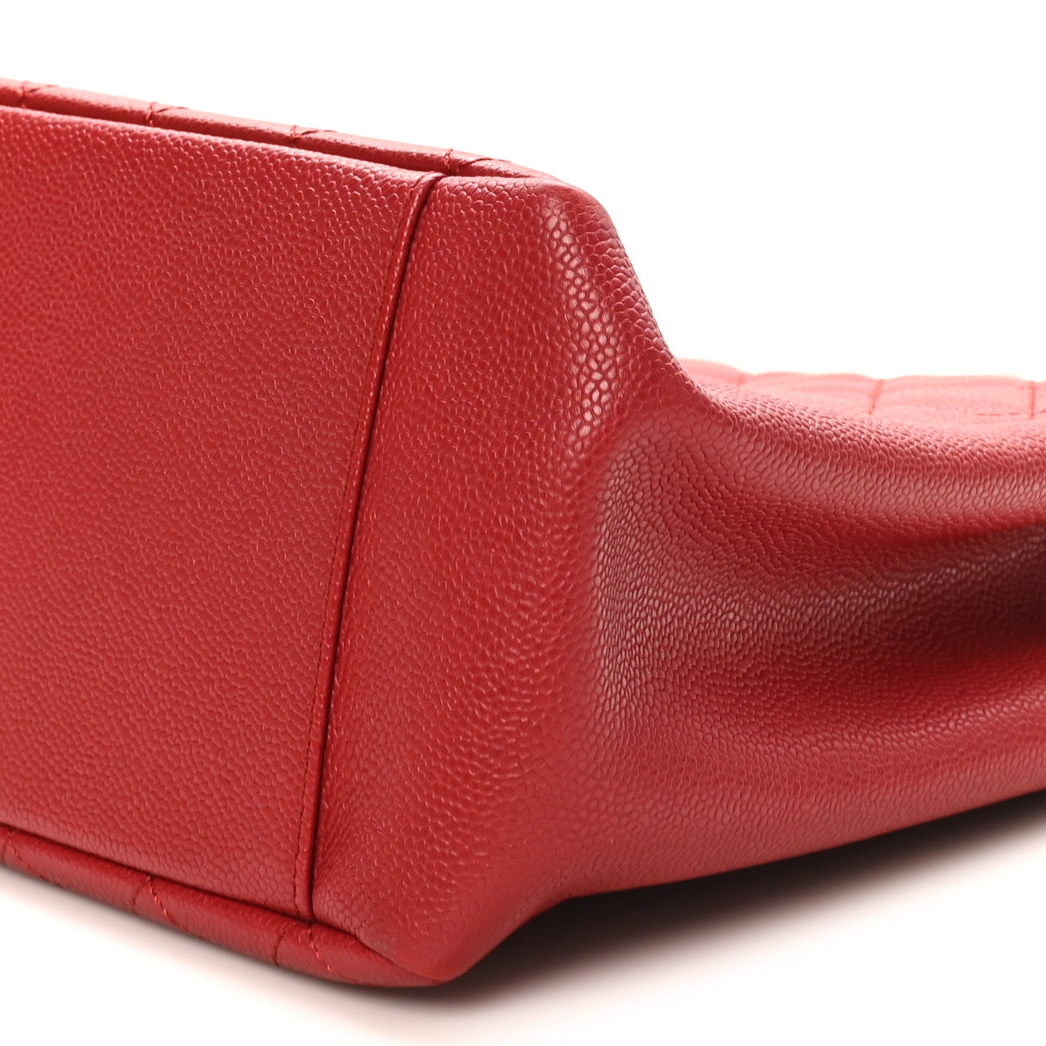 Caviar Quilted Grand Shopping Tote GST Red