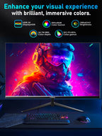 24-Inch 180Hz Gaming Monitor - 1K FHD LCD Display with 1ms Response Time, Eye Care Technology, HDR Support, G-Sync Compatible, VESA Mountable