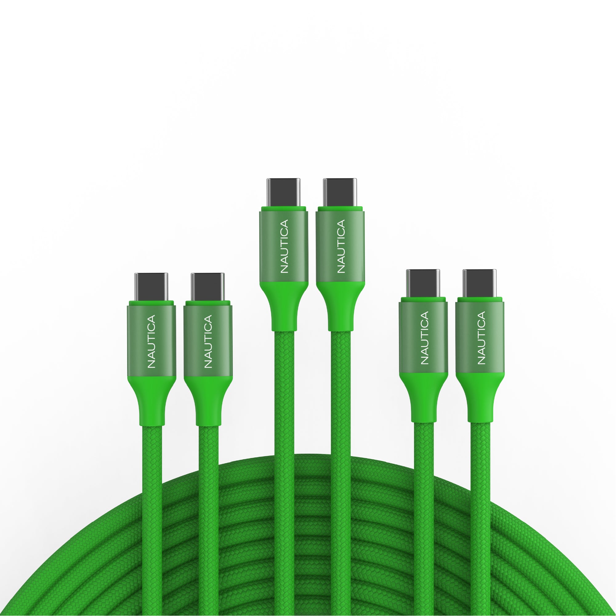 Nautica Turan CB530 USB C to USB C Cable 60W PD Fast Charging 3 Pack, 4ft Power Delivery Cable for iPhone 17/16/15 Series, Samsung S25, S24, MacBook