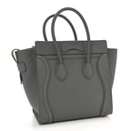 Baby Drummed Calfskin Micro Luggage Kohl