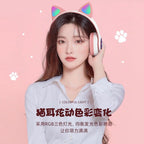 STN-28 cat ear Bluetooth headset manufacturer wholesale cross-border LED luminous cat claw wireless headset