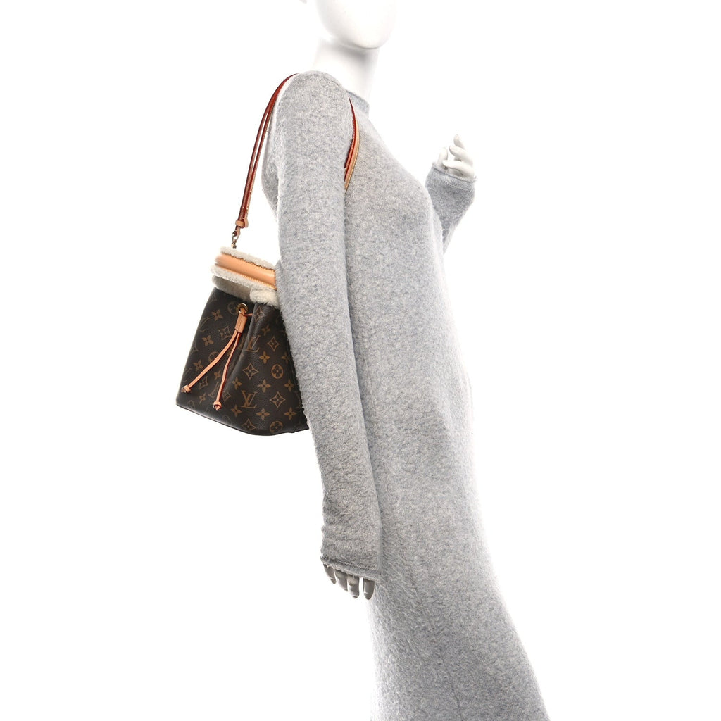 Monogram Shearling Cozygram Neonoe BB