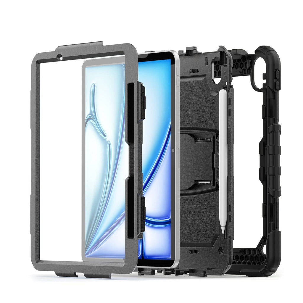 SAHARA - Raider Series Heavy-Duty Case for Apple iPad Air 13" M3/M2 - Scorpion Black