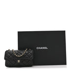 Caviar Fabric Graffiti Foldable Tote Bag With Chain Black Multicolor