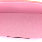 Ostrich Vanity Chain Pouch Pink
