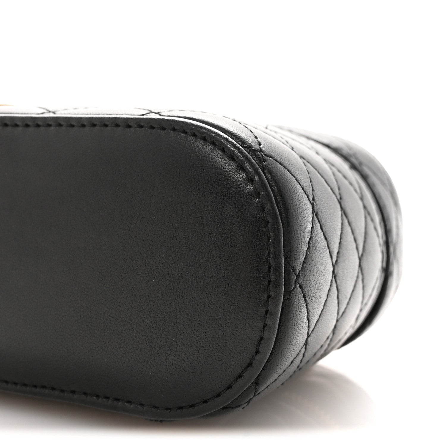 Lambskin Quilted Mini Gaby Vanity Case Black