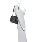 Caviar Quilted Jumbo Single Flap Black