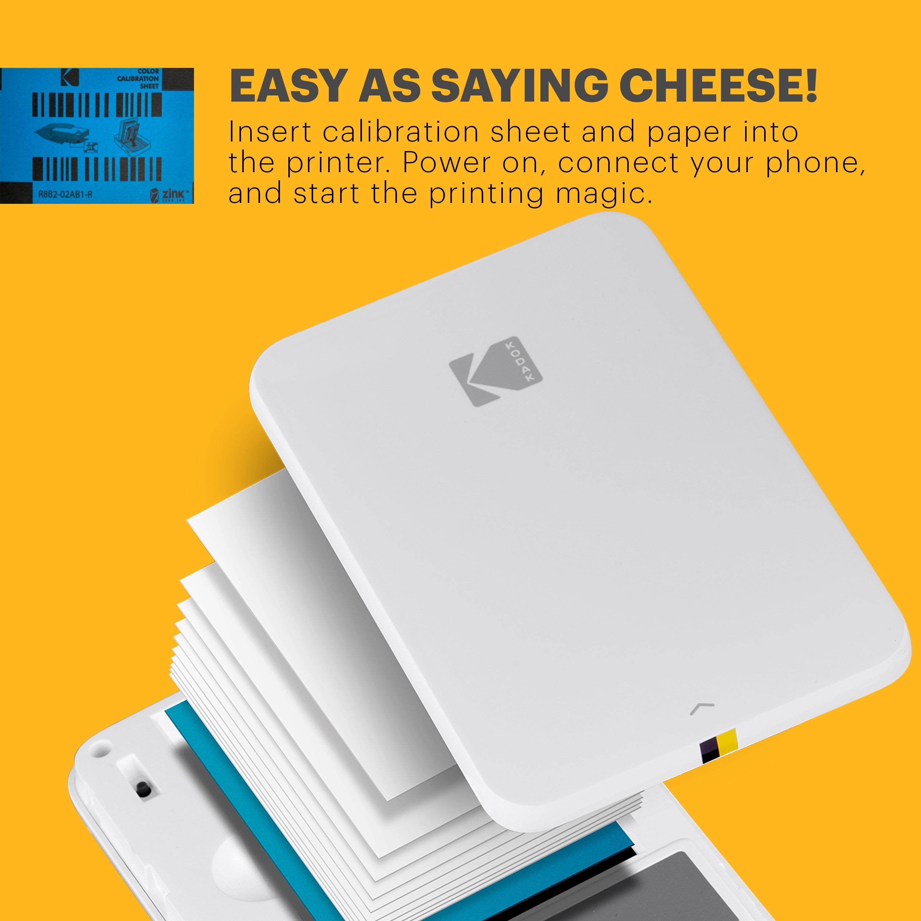 Kodak Zink Photo Paper 2x3"(20 Sheets) Compatible with PRINTOMATIC, Smile & Step Cameras & Printers