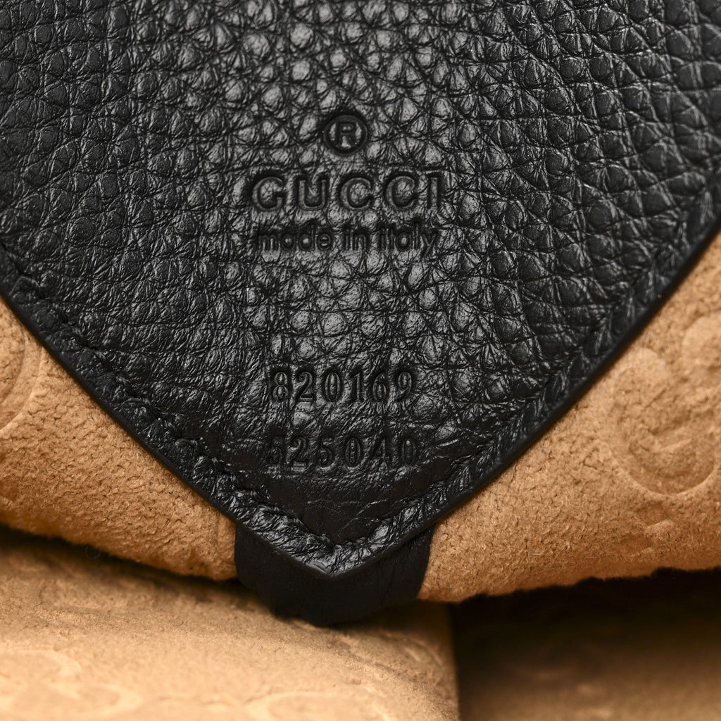 Soft Grained Calfskin Maxi B Hobo Black