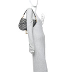 Oblique Saddle Bag Blue