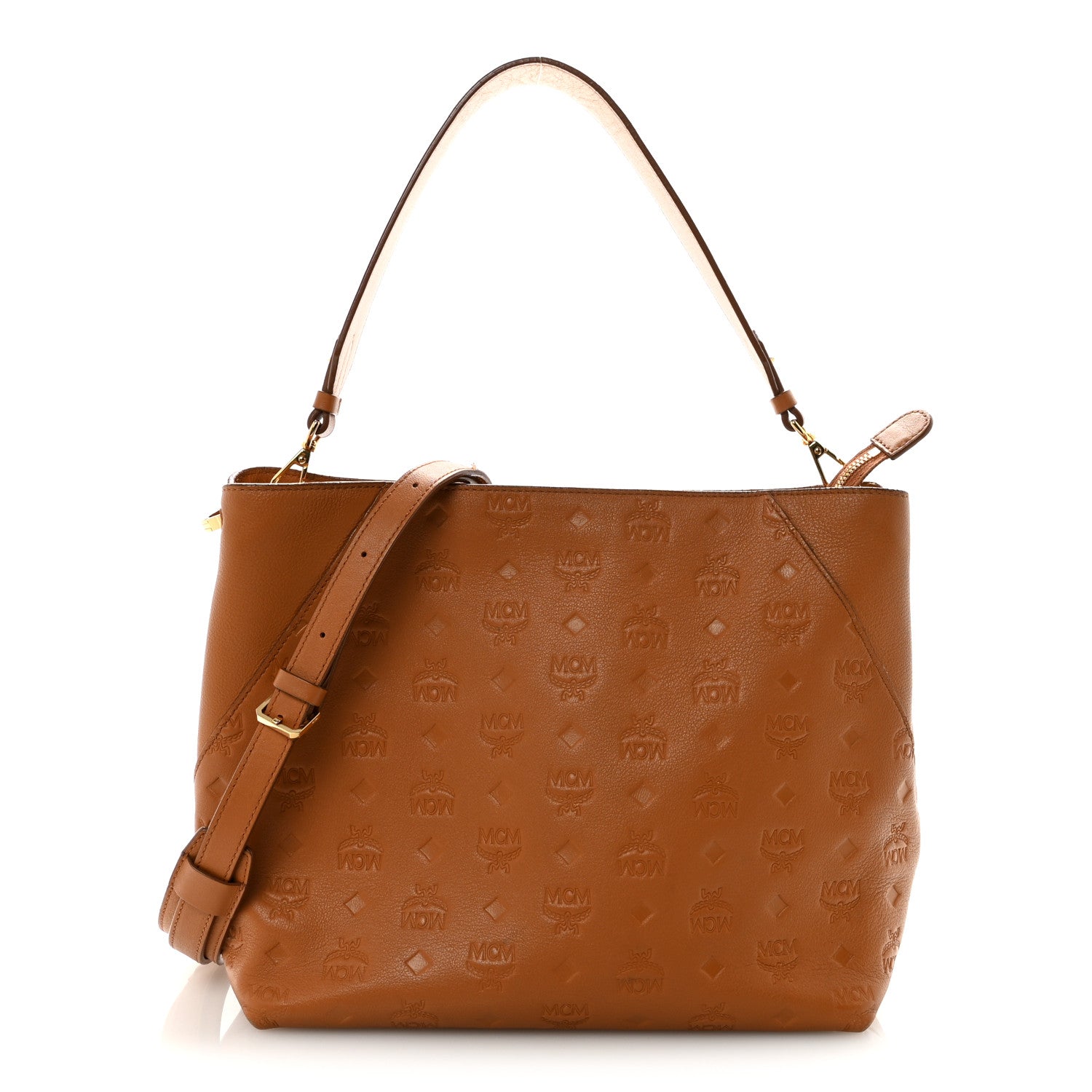Calfskin Ottomar Monogram Medium Klara Hobo Cognac