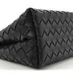 Nappa Intrecciato Small Andiamo With Chain Shoulder Bag Black