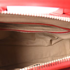 Calf Hair Smooth Calfskin Geometric Small Antigona Red