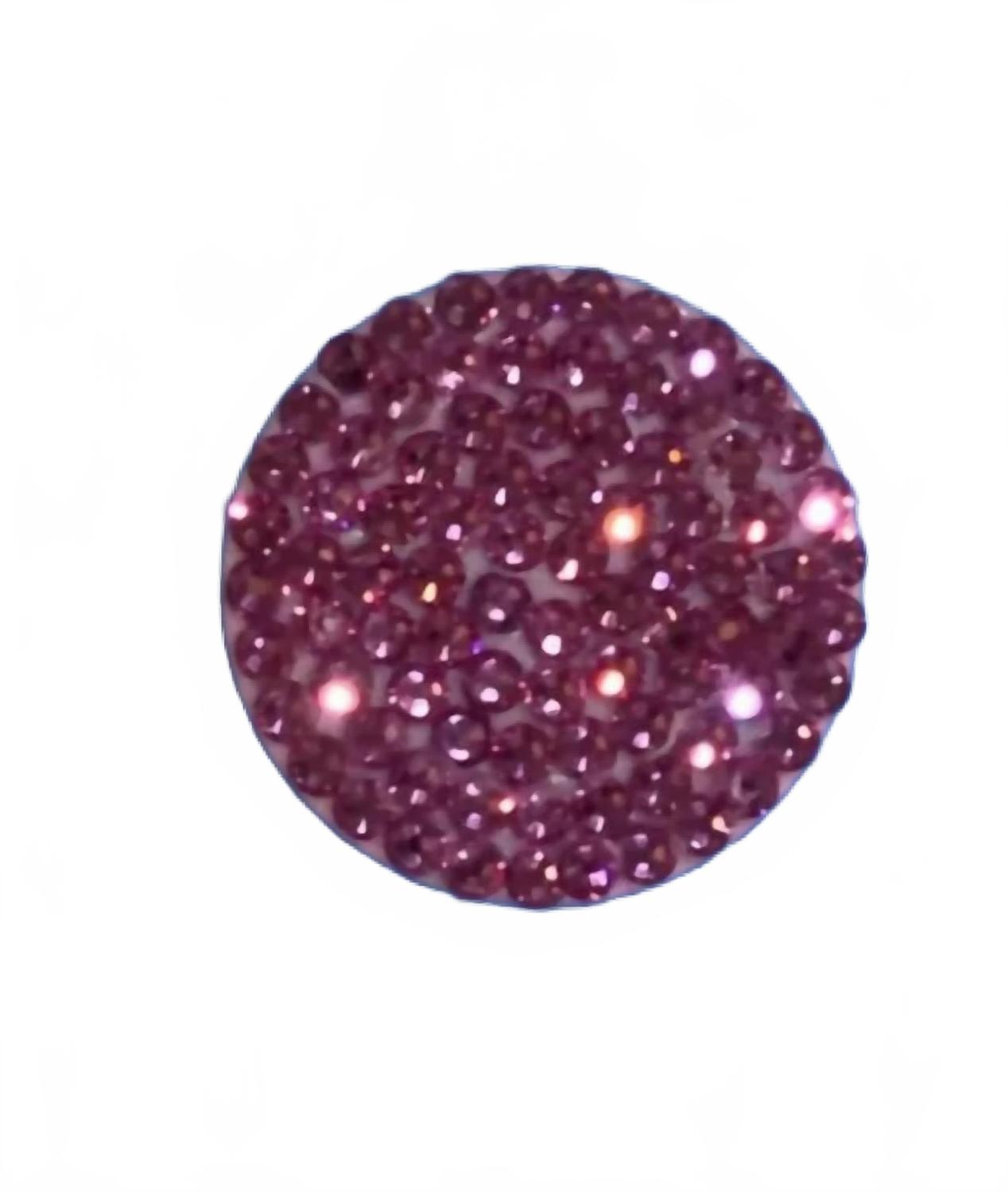 Women's Rhinestone Pop Socket Grip Case In Pink