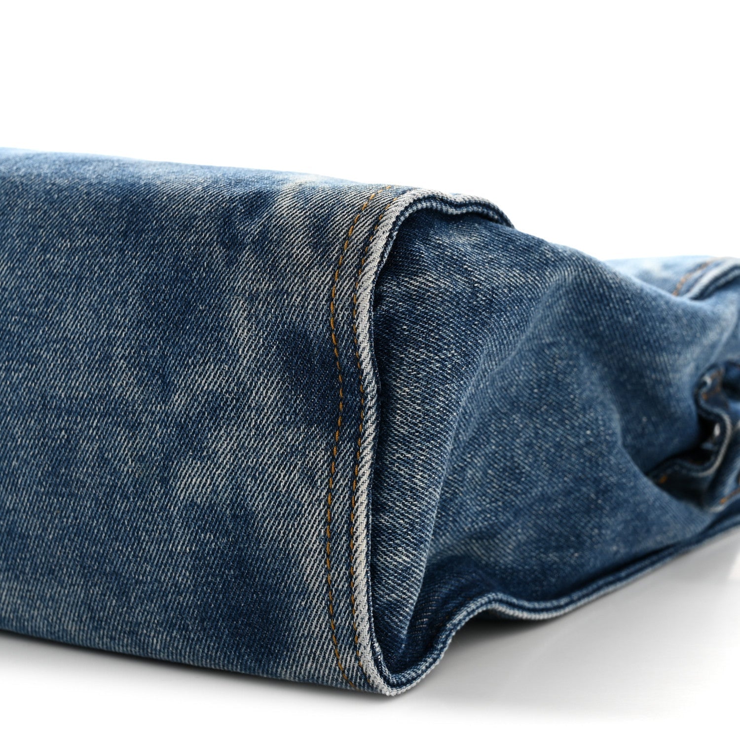 Denim Medium Shopping Bag Blue