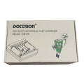 Dottmon Six-Slot Universal Fast Charger Model CB-6A AAAA, AAA, AA, SC, C, D - 12V