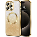 Entronix [Magnetic] Case Compatible with iPhone 15 Pro Max - [Clear Back] Luxury Glossy Cover