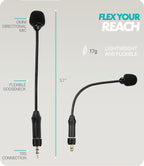 Movo MV-M101 Gooseneck Omnidirectional Lav Mic
