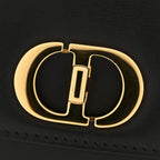 Box Calfskin 30 Montaigne Avenue East West Mini Bag Black
