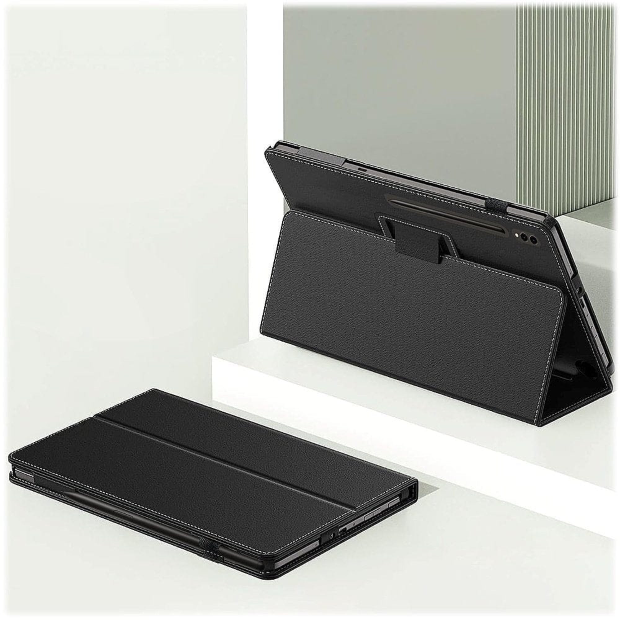 SAHARA - Bi-Fold Folio Case for Samsung Galaxy Tab S10 FE, Tab S9 and Tab S9 FE - Black