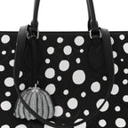Monogram Kusama Dots Onthego MM Black White