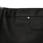 Shiny Calfskin Medium Panta Flamenco Knot Bag Vintage Brown