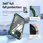 High Quality Clean Pc,Tpu And Metal Bumper Case For Iphone 13 Pro In Green
