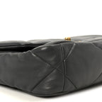 Lambskin Quilted Medium Chanel 19 Flap Dark Grey