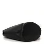 Pebbled Sport Calfskin Medium Lotus Tote Black