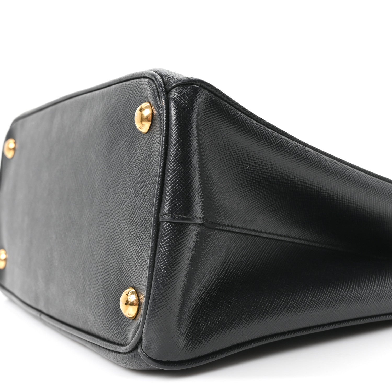 Saffiano Small Galleria Double Zip Tote Black