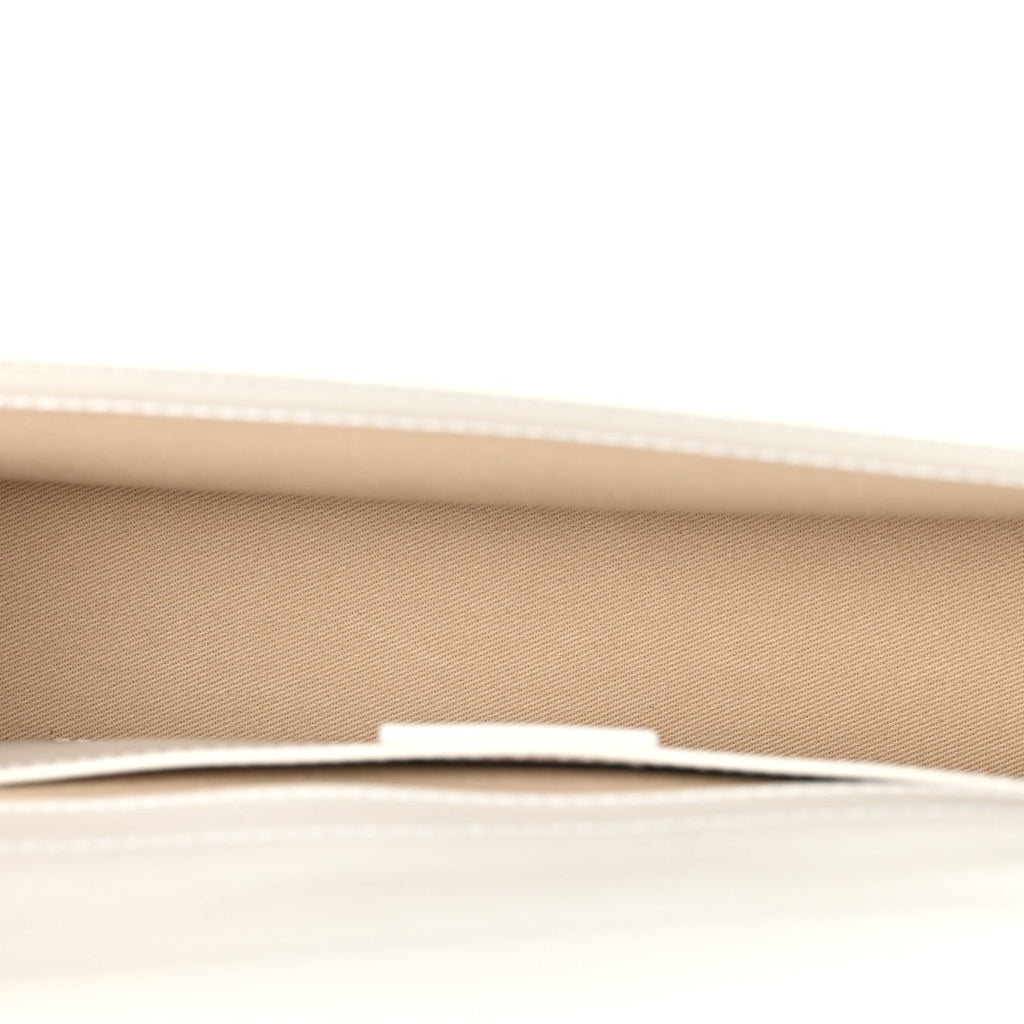 Smooth Calfskin Long Le Grand Bambino Clutch White