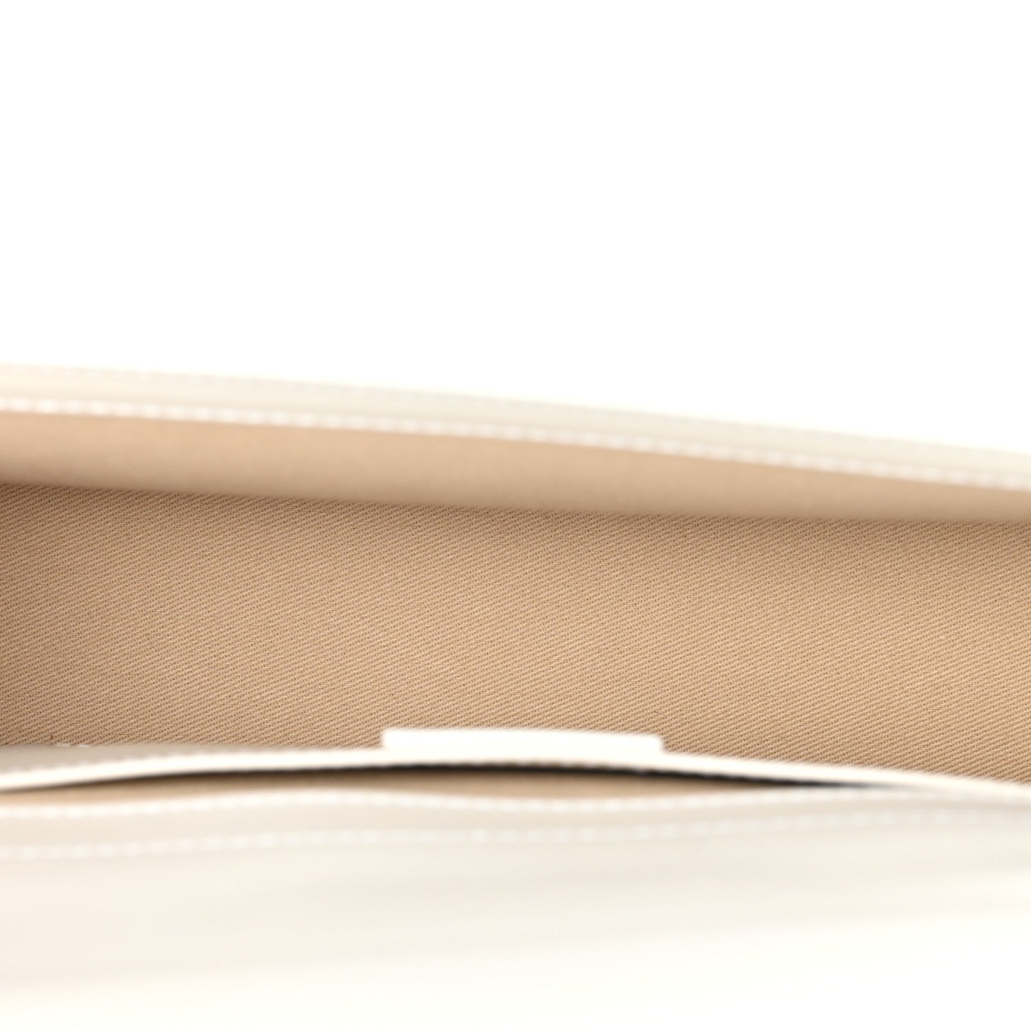 Smooth Calfskin Long Le Grand Bambino Clutch White