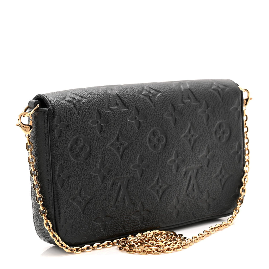 Empreinte Pochette Felicie Chain Wallet Black