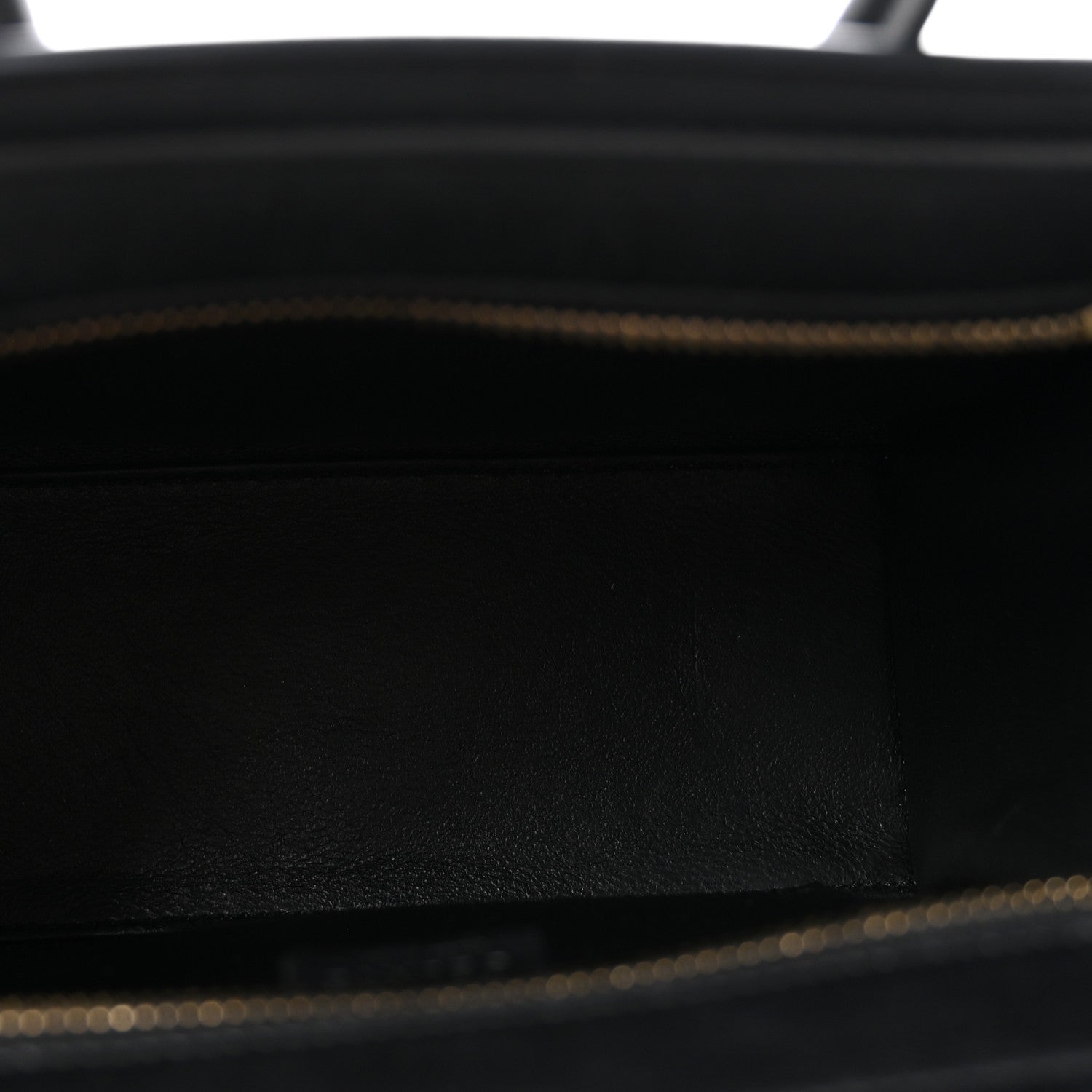 Baby Grained Calfskin Nano Tri-Color Luggage Zinc Almond