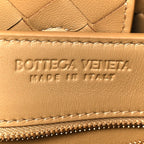 Nappa Intrecciato Medium Andiamo Shoulder Bag Dark Praline