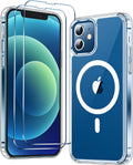 Entronix Bundle Compatible with iPhone 11 - [Magnetic] Clear Case & 2 Clear Screen Protectors