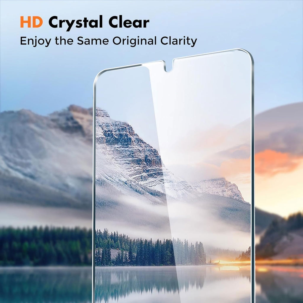 Entronix Clear Screen Protector Compatible with Galaxy A04s - 3-Piece Combo