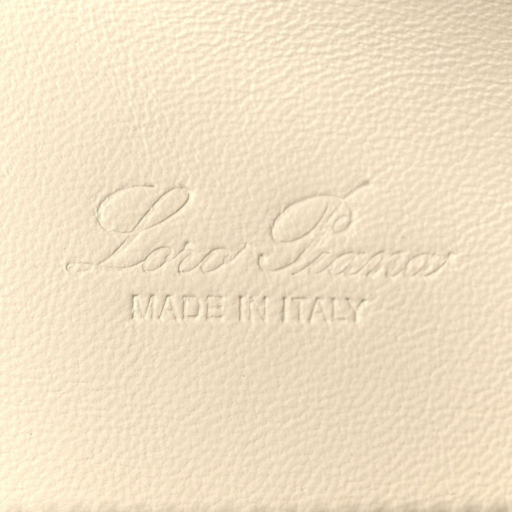 Grained Calfskin L19 Extra Pocket Pouch  Whisper White