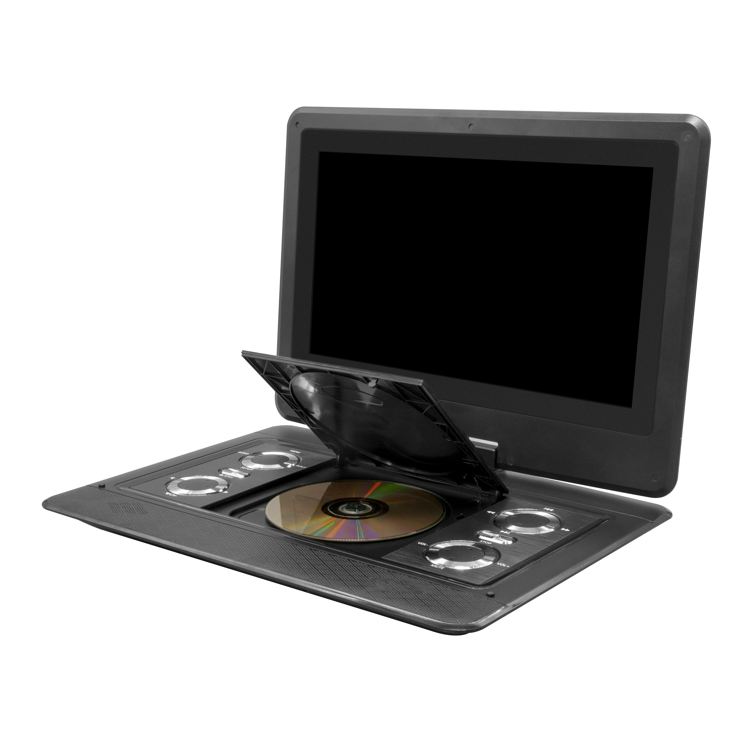 Portable TV+DVD Player with Color TFT LED Screen and USB/HD/AV Inputs